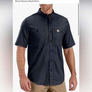 Carhartt Men's Rugged Professional Relaxed Fit Canvas Short Sleeve Shirt L
